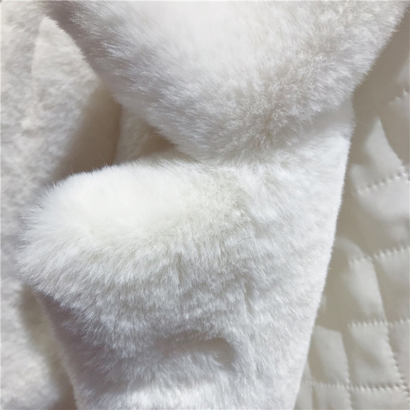 New Women Autumn Winter Furry Warm Fur Outerwear Fashion Loose Faux