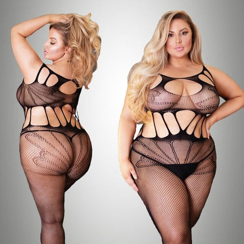 Plus Size Bodysuit Jumpsuit | Jumpsuit Plus Size Sexy Crotch - Plus