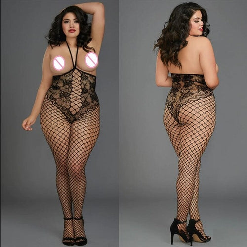 Plus Size Bodysuit Jumpsuit | Jumpsuit Plus Size Sexy Crotch - Plus