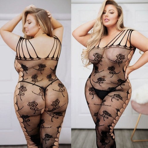 Plus Size Bodysuit Jumpsuit | Jumpsuit Plus Size Sexy Crotch - Plus