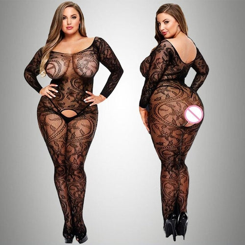 Plus Size Bodysuit Jumpsuit | Jumpsuit Plus Size Sexy Crotch - Plus