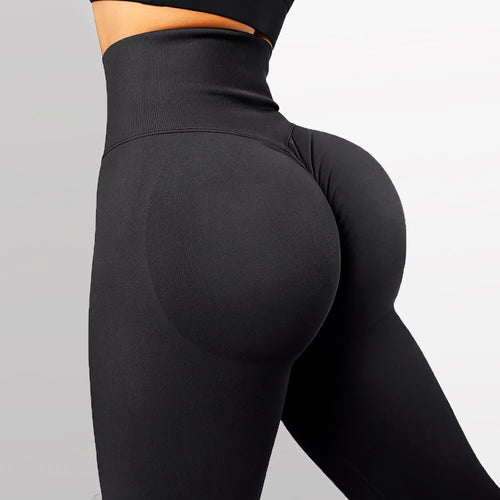 2023 Seamless Knitted Fitness GYM Pants Women's High Waist and Hips